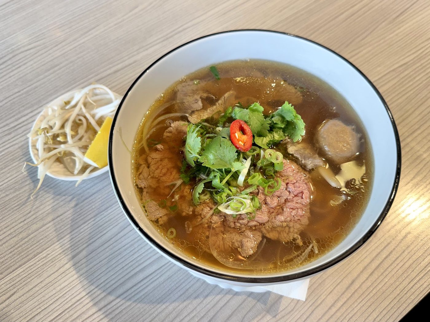 A real customer photograph from the restaurant