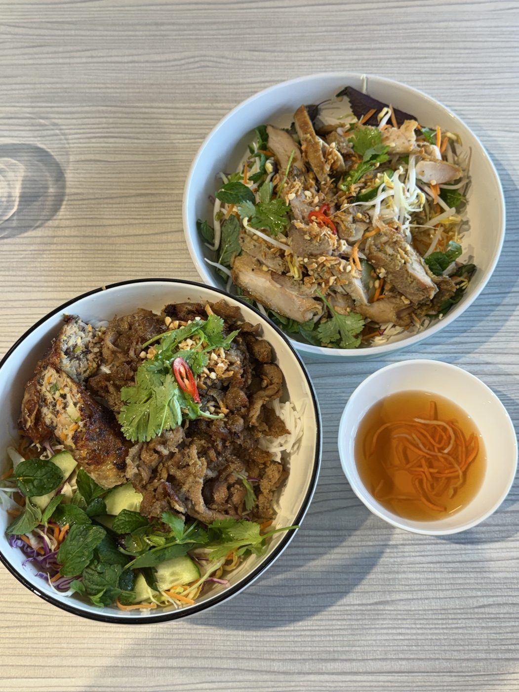 A close look at the food